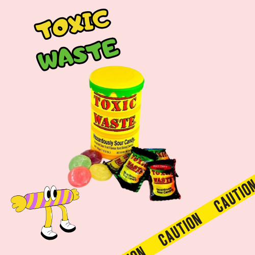 Toxic Waste Yellow Sour Candy Drum 42 gr.