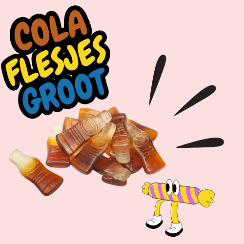 Haribo - Cola Flesjes Groot