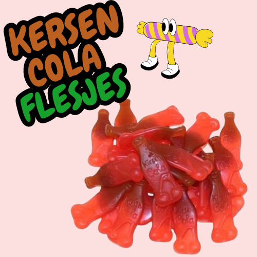 Haribo - Cherry Cola Flesjes