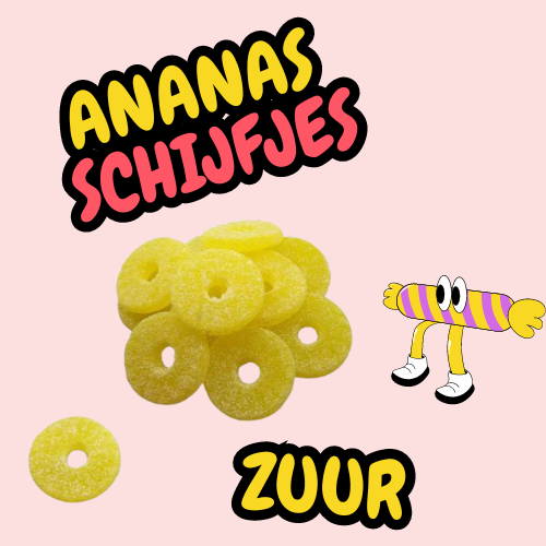 Veggie Ananasschijfjes - Zuur