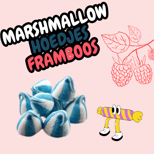 Frambozen Hoedjes Marshmallows