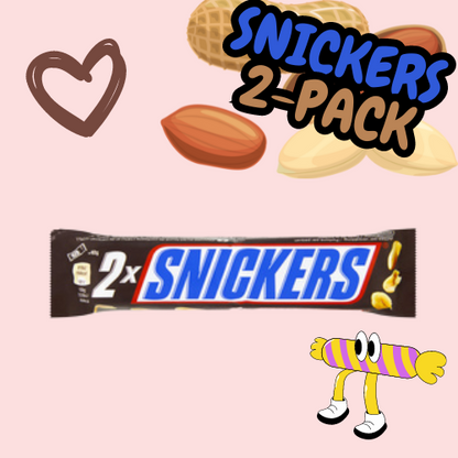 Snickers - 2-Pack Melk Chocolade 80G